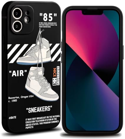 VVVLGD Cool Phone Case for iPhone 11 Case for Boys Men Aesthetic Basketball Shoes Drop-Resistant Lens Protection Sport Sneaker Street Design Shockproof Designer Cases Compatible with iPhone 11 Case