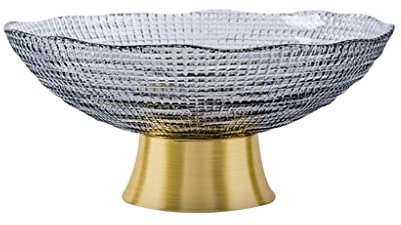 Salatschüssel, Glasschale, Salatschüssel, Glas, Innenbereich, Salatschüssel, Essensbesteck, Geschirr, hohe Glasschüssel, Sashimi, Gemüse, Plateround Schüssel, Pastaschüsseln (Größe: L)