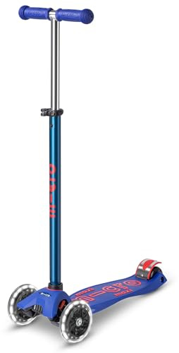 Micro, Maxi Micro Deluxe LED, 3-Wheel Kids Scooter, Ages 5-12