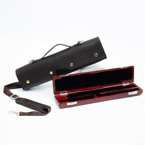 Professionelle und stilvolle Flöten-Tasche für Holzkisten, 16, 17 Löcher, Flötenkoffer (17-Loch-Holzbox)