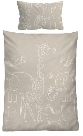 biberna Melange-Flanell Bettwäsche 0840520 Tiere