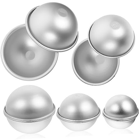Anneome 5 Paare Badekugel Form Eisbecher backform selber machen cupcake backform kuchenformen set Kerzenformen Zubehör für die Herstellung von Badekugeln Formen zum Basteln von Kerzen