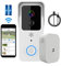 Tuya Video Doorbell 5G/2.4GHz Dual Outdoor Wireless Door Bell 1080P Waterproof IP54 Smart Home Intercom Door Phone Camera - Clear Imagery