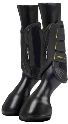 LeMieux MIMSafe XC Vorderstiefel, Schwarz, Größe L