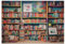 Bücherregal-Puzzle, 500 Teile für Erwachsene, Holzpuzzle für Jugendliche, Lernspiele, einzigartiges Geschenk für Geburtstag, Weihnachten, 52 x 38 cm, 399g426
