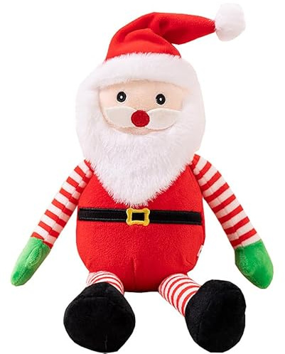 YouXiaor Weihnachten Kuscheltiere, Weihnachten Plüschtier Dekoration Stofftiere Weihnachtsmann Plüschpuppe Weiche Kuscheltier Spielzeug Home Desktop Deko Kinder