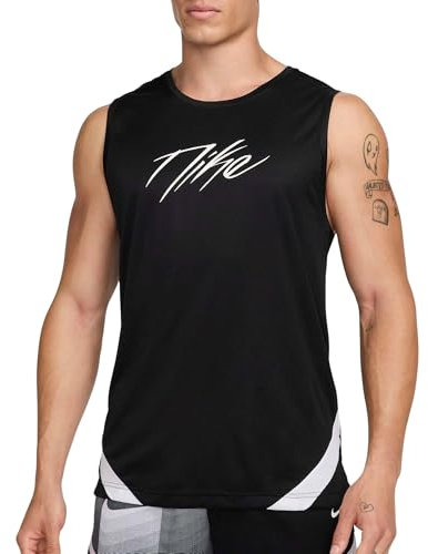 Nike Icon Dri-Fit Basketballtrikot (Herren), Black/White/Black/White, FZ0252-010, M
