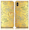 Leather Case Compatible with iPhone X/XS – Premium Leather Wallet Flip Cover with Kickstand and Card Slots For iPhone X (Rose On Rose Gold diamond)