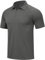YSENTO Herren Poloshirt Kurzarm Atmungsaktiv Polohemd T Shirts 1/4 Zip Golf Polo Sommer Sport Shirts mit Brusttasche(Dunkelgrau,L)