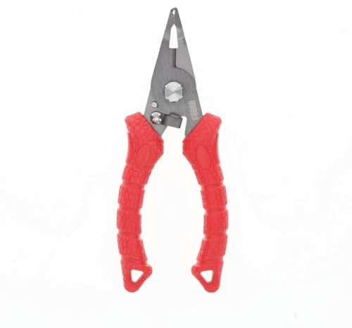 BUBBA 6 Split Ring Pliers with Micro Serrated Line Cutters and Stainless Steel Construction, Precise Tip and Non-Slip Grip