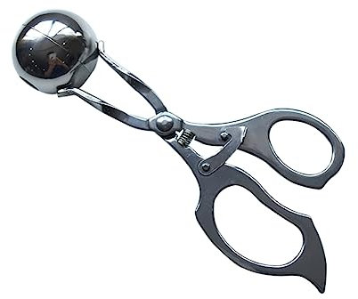NOLITOY Pince à Meatballs Acier Inoxydable Outil Pratique Pour Boulettes De Viande Poisson Fabricant De Boules De Riz Et Tofu Clip Pour Cuisine Grand Modèle
