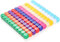 YEOVIBL 100 Stück Blanko Würfel, 16MM DIY Würfeln, Gemischte Farben, Sechsseitige Würfel für Brettspiele, Mathematik, Unterricht, DIY Aufkleber, Klassenzimmer und Kreativprojekte (10 Farben)