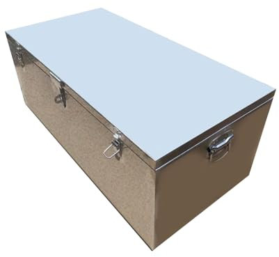 Glatte Edelstahl-Lkw-Werkzeugkiste, Wasserfeste Deichselbox, Lkw-Auto-Outdoor-Anhänger-Pickup-Transportbox, Rv-Aufbewahrungsorganisator, Anhänger-Aufbewahrungswerkzeugkiste(60x30x30cm/23.5x12x12in)