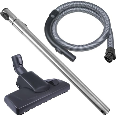 PRIMEBAG - SPARSET: Schlauch, Griff, Rohr und Bodendüse - Passend für Miele S 8340 Ecoline S 8310, Cat & Dog S8, Parkett & Co S8, Brilliant Light S8 - Bestleistung beim Saugen