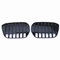 2 stücke Racing Grills Kompatibel Für BMW IX3 2022 Front Niere Kühlergrill Schwarz Auto Oberen Stoßfänger Haube Mesh Air Vent Kühler abdeckung Gitter Körper Kit