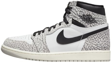 Air Jordan 1 Retro High OG Yellow Ochre (DZ5485-071, Black/Sail/Metallic Gold), Bianco, Grigio, 45