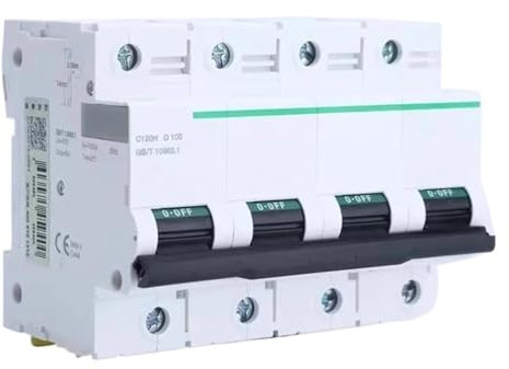 Disjoncteur à courant élevé C120H 63A 80A 100A 125A 1P-4P Type C/Type D(2P,80A)