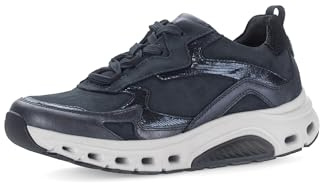 Gabor Damen Low-Top Sneaker, Frauen Sneaker,Arbeit,buero,aktuell,Freizeit,festlich,Schaft-weiten,senkfuss,Lady,Nightblue/Blue,43 EU / 9 UK