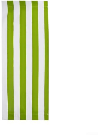 Ersatzbezug für Strandkorb, 120 x 45 cm, Polyester-Klappstuhlstoff, Obstgrün, Weiß, doppelseitiges Segeltuchtuch (1 Stück)