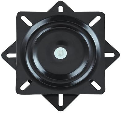 Ersatzteil für quadratischen Drehhocker 7-Zoll-Hochleistungsdrehplattenlager-Drehteller-Bootssitz 360 Grad drehbare Drehtellerbasis for Barstuhltisch(Black)