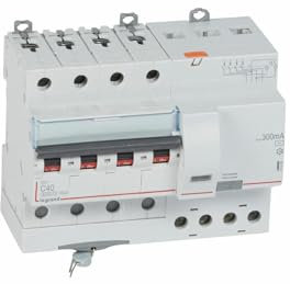 411209 Legrand Disjoncteur différentiel tétrapolaire 40A 300mA type AC - DX³6000 10kA 4P