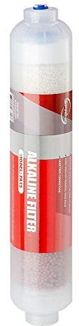 iSpring FA15 Cartuccia del Filtro dell'acqua Alcalina per Osmosi Inversa Sostituzione o Aggiunta di Connessione Rapida in Linea a 3 Strati da 10 Pollici, Bilanciamento del pH e Ripristino Minerale