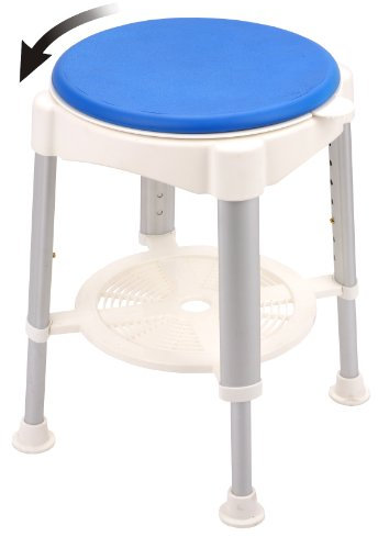 Höhenverstellbarer Badewannenhocker Sitzfläche 35 cm bis 150 KG Duschhocker der Sitz drehbar Altagshilfe