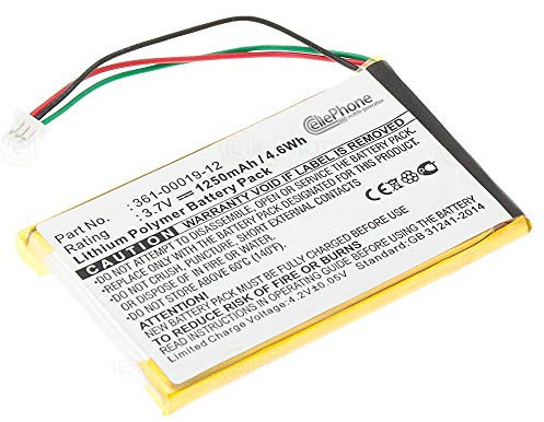 cellePhone Akku Li-Polymer kompatibel mit Garmin Edge 605 705 - Nüvi 465 (Ersatz für 361-00019-12)