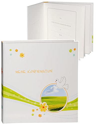 Fotoalbum/Konfirmationsalbum - Meine Konfirmation - mit Foto - zum Einkleben - blanko Gebunden - für bis zu 180 Bilder - Photoalbum/Fotobuch/Album -..