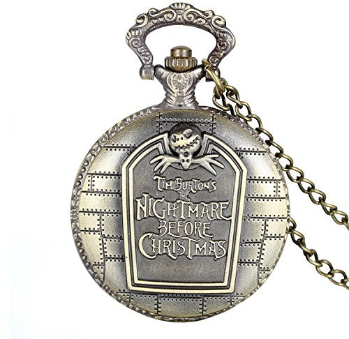 Avaner Taschenuhr mit Spinne Design Analog Handaufzugwerk Streampunk Uhr mit arabischen Ziffern Kette für Herren Damen als Halloween Weihnachten Geschenk