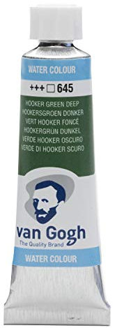 Van Gogh Aquarellfarbe, 10ml Tube, Hookergrün dunkel 645