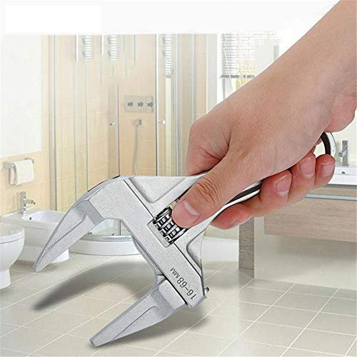 Chiave inglese regolabile, estremità aperta, ganasce larghe, chiavi inglesi, 16-68 mm, chiave del cambio ultra sottile, gambo, idraulico, bagno, utensili manuali, lega