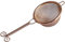 UPTALY 18/10 Stainless Steel Tea Strainer, Filters Tea Drain for Kung Fu Tea Set, Coffee Filter Accessories, Tea Infuser Mesh Strainers, with Double Handles (Copper, Small Filter Basket Long Handle)