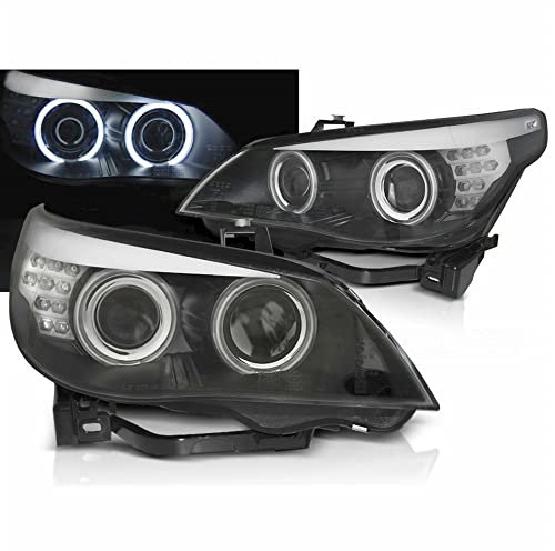 Angel Eyes Scheinwerfer Set CCFL schwarz LED für BMW E60/E61 2003-2007
