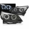 Angel Eyes Scheinwerfer Set CCFL schwarz LED für BMW E60/E61 2003-2007
