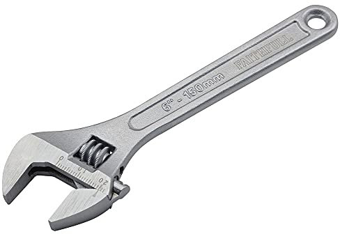 Faithfull FAIAS150MC Adjustable Chrome Spanner 150mm (6in) - 20mm Jaw Capacity