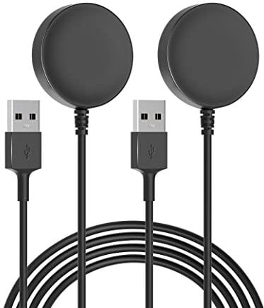 Bicmice Charger for Samsung Galaxy Watch Ultra/FE/7 6/6 Classic/5 Pro/5/4/4 Classic/3/Active 2/Active 100cm USB Magnetic Wireless Charging Cable Replacement for Galaxy Watch Charging Dock - 2Pack