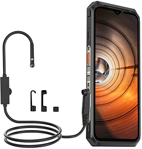 Ulefone uSmart E02 Dual-Kamera Endoskop 3.0 mit uSmart Expansion Connector, für Kfz-Inspektion, Hauswartung und Industrieanwendungen