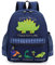 willikiva Netter Zoo Little 3d Rucksack Kinder Rucksack für Jungen und Mädchen Kleinkind Rucksack Wasserdichte Vorschule(Tiefblauer Dinosaurier)