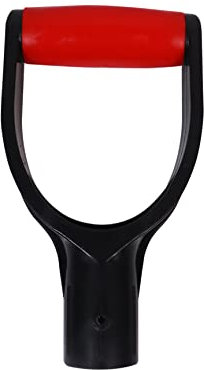 D Shaped Plastic Shovel Handle,Garden Grip Spade Handle Replacement 32mm Inner Diameter Plastic Spade Digging Raking Tools Red