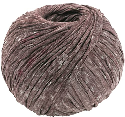 LANA GROSSA The Paper | Effektgarn in Papierbast-Optik - ideal für Dekoartikel & Taschen | Handstrickgarn aus 70% Polyester & 30% Viskose | 100g Wolle zum Stricken & Häkeln | 100m Garn