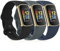 Vancle 3PACK Armbands für Fitbit Charge 5 Armband Fitbit Charge 6 Armband Damen Herren,Silikon Sport Weiches Ersatzarmband Uhrenarmband für Fitbit Charge 6/5(L,Schwarz/Felsblau/Tiefblau)