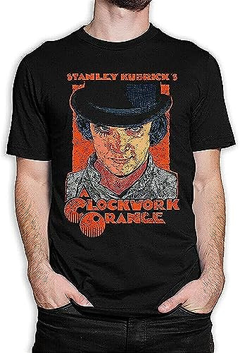 Clockwork Orange T Shirts, Stanley Kubrick Tee, Men's Oversized t Shirt T-Shirts & Hemden(Large)