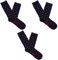 Hoyo 7 Pack 3 pares de calcetines algodón bandera España unisex sin costuras (41-45, marino)