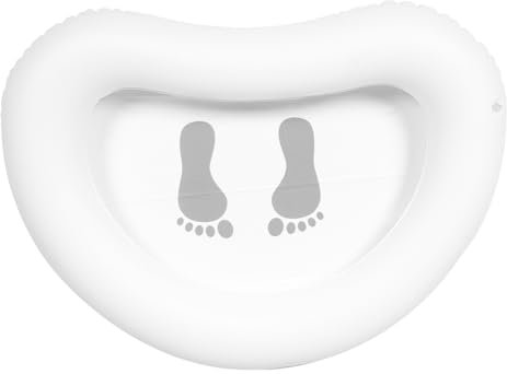 HOMSFOU Inflatable Foot Bath Basin Foot Cleaning Tray Pool Foot Soaking Bath for Beach and Travel