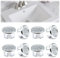 ZOCONE 8 Piezas Embellecedor Lavabo Agujero, Anillo Desbordamiento Lavabo, Embellecedor Rebosadero Lavabo, Anillo Hueco Agujero Redondo Tapa Rebosadero Lavabo Inserto para Fregadero, Baño, Cocina