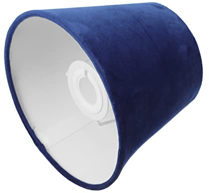 UPKOCH Blanco Pantalla E14 de Terciopelo de Lámpara para Mesa y Pared E27 | Cubierta Textil de Diseño Simple, Recambio para Piezas Dañadas, Decoración del Hogar, Estilo Creativo