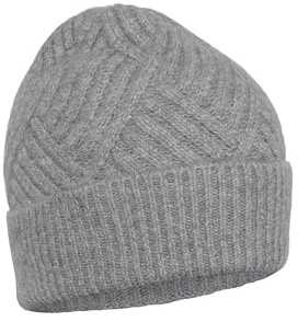 KAFFE CURVE Damen Plus Size Women's Beanie Knitted Accesory Regular Fit Folded Edge Kapuze