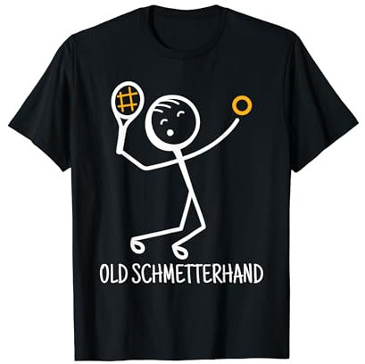 Tennis Sport Old Schmetterhand Tennisspieler T-Shirt