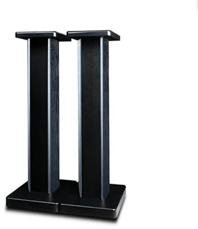 Pareja de Soportes para Altavoces - 80 cm de Altura - Base Sólida Antivibración - Compatibilidad Universal con Altavoces HiFi Estéreo y Home Cinema - Pies Antideslizantes